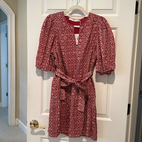 Marie Oliver Shyloh Dress in hibiscus shibori print - Picture 2 of 6